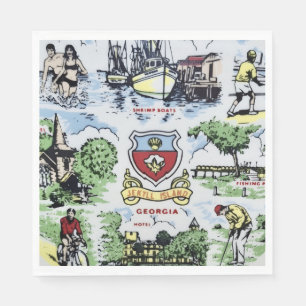 Serviette En Papier Fête des monuments de l'île de Jekyll