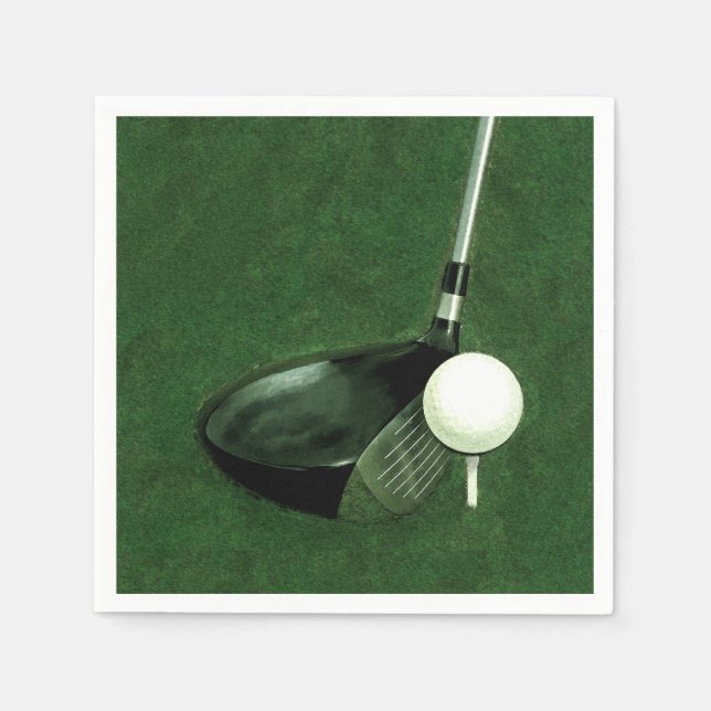 Serviette En Papier Fête d'événement de golf (Devant)