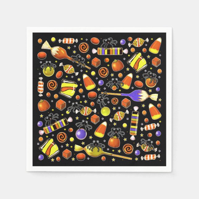 Serviette En Papier Fête d'Halloween (Devant)