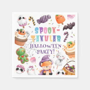 Serviette En Papier Fête d'Halloween Enfants Papier Épouvantable