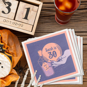 Serviette En Papier Fête d'Halloween mystique magique