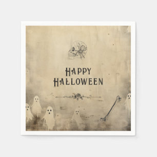 Serviette En Papier Fête d'Halloween pour adultes Vintage Fantôme crân