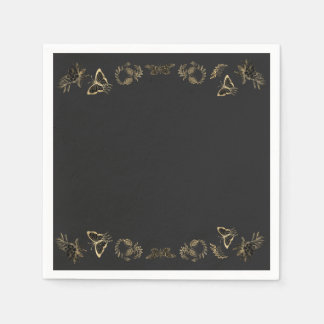 Serviette En Papier Fête d'Halloween victorienne gothique foncé
