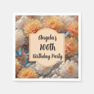Serviette En Papier Fête du 100e anniversaire