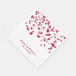 Serviette En Papier Fête du 40e anniversaire de Ruby Confetti personna