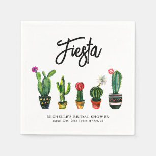 Serviette En Papier Fête du Cactus pour Enterrement de Vie de Jeune Fi