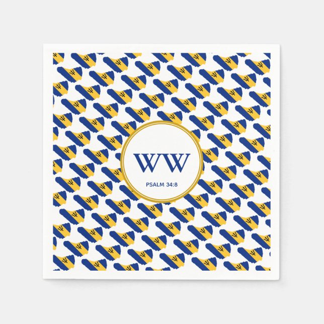 Serviette En Papier Fête du drapeau de BARBADOS Anniversaire Parti du  (Devant)