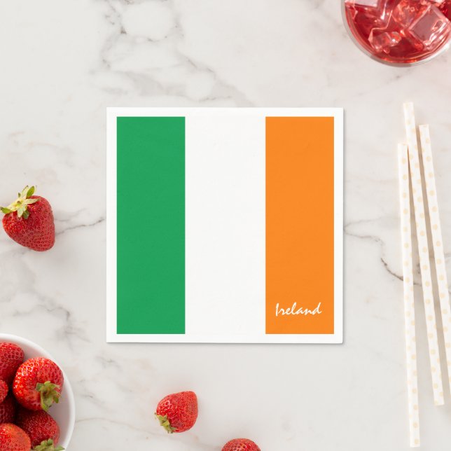 Serviette En Papier Fête du drapeau irlandais mode / fans de sport (En situation)