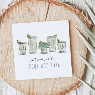 Serviette En Papier Fête du jour de la Mint Julep Derby