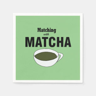 Serviette En Papier Fête du Thé Vert Matcha