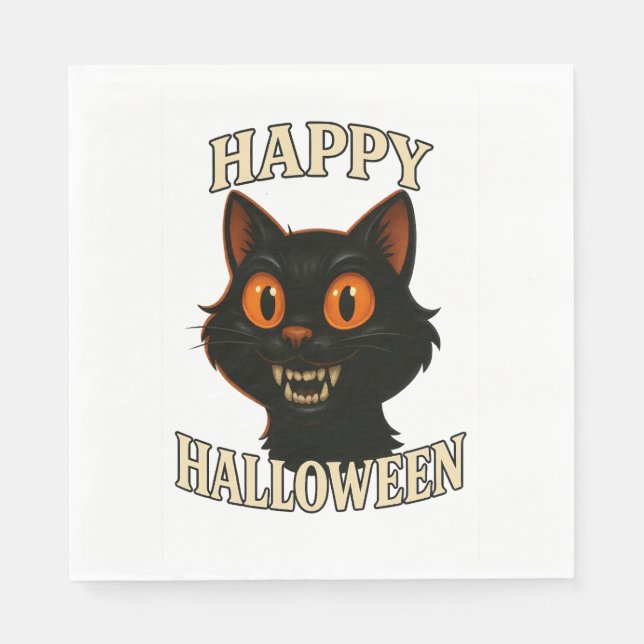 Serviette En Papier Fête éffrayante d'Halloween (Devant)