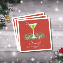 Fête élégante de martini cocktail Cheers Vacances