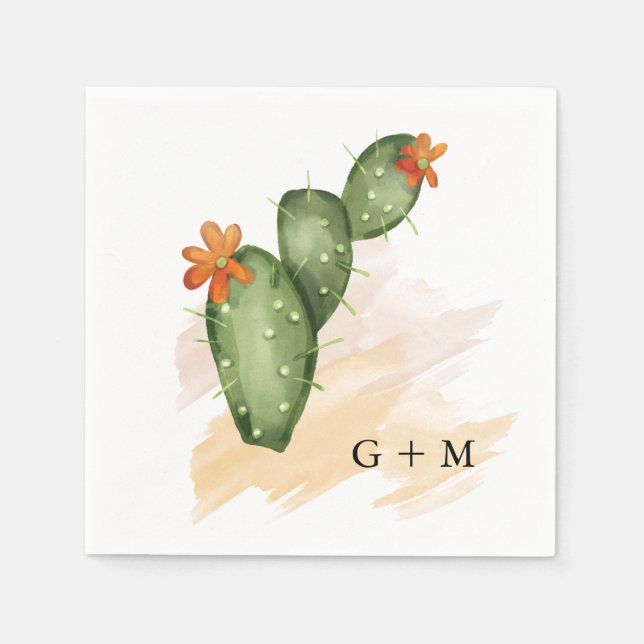 Serviette En Papier Fête | Enterrement de vie de jeune fille aquarelle (Devant)