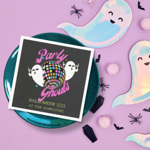 Serviette En Papier Fête Gouls Retro Halloween Ghosts