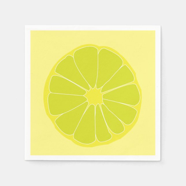 Serviette En Papier Fête Lime (Devant)
