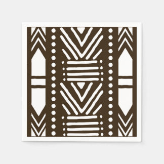 Serviette En Papier Fête, Mariage Africaine en tissu de boue Table ser