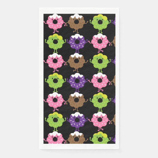 Serviette En Papier Fête nationale des beignes (Devant)