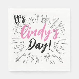 Serviette En Papier Fête personnalisée
