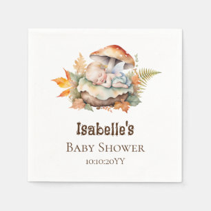 Serviette En Papier Fête Prénatale de Fée de Bois Automnal