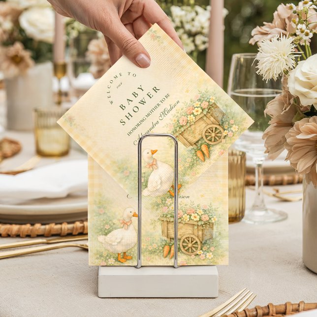 Serviette En Papier Fête Prénatale du Petit Canard Livre d'Histoires A (Créateur téléchargé)