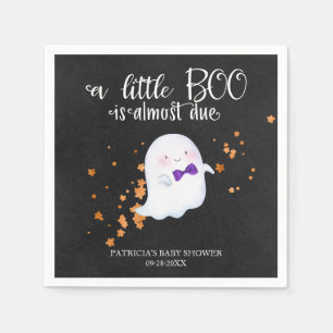 Serviette En Papier Fête Prénatale pour Bébé Garçon Halloween Fantôme