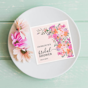 Serviette En Papier Fête prénuptiale printanière de fleurs sauvages pa