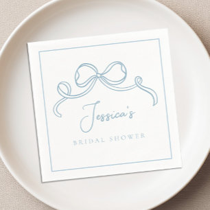 Serviette En Papier Fête Prénuptiale "Quelque Chose de Bleu"