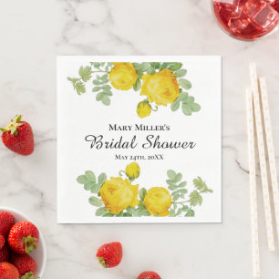 Serviette En Papier Fête spéciale Rose jaune Enterrement de vie de jeu