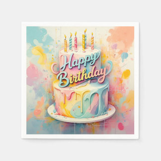 SERVIETTE EN PAPIER " FÊTE SUCRE "