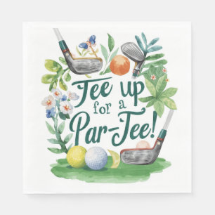 Serviette En Papier Fête sur le thème de golf pour golfeur