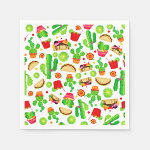 Serviette En Papier Fête Tacos Taco Mardi Coloré Cinco de Mayo