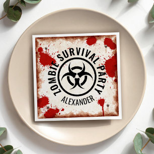 Serviette En Papier Fête zombie rouillé