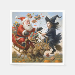 Serviette En Papier Fêtes de Noël de Thanksgiving et d'Halloween