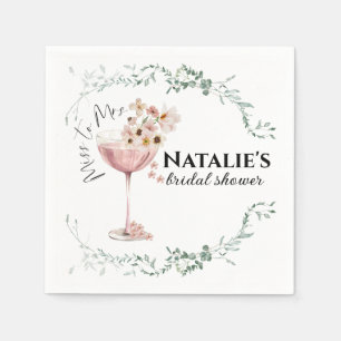Serviette En Papier Fêtes des mariées personnalisées Pétales et parque