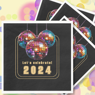 Serviette En Papier Fêtons 2024