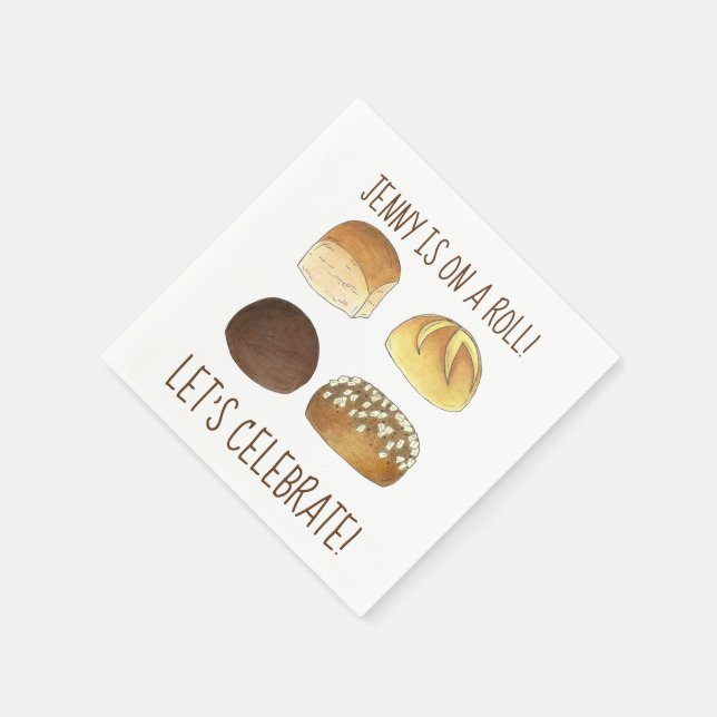 Serviette En Papier Fêtons une fête de félicitations (Coin)