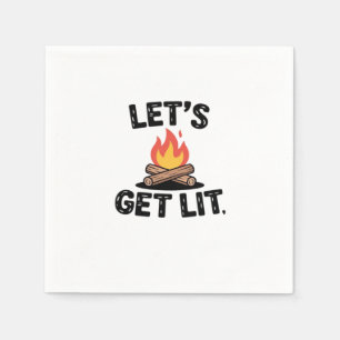 Serviette En Papier Feu de feu de camp - Camping Adventure