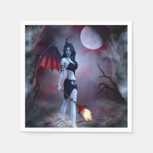 Serviette En Papier Feu de lune Succubus