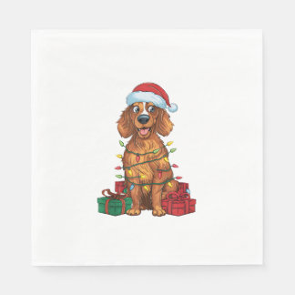 Serviette En Papier Feu de Noël Feu de Noël Feu de Noël
