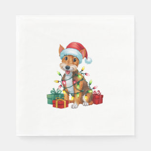 Serviette En Papier Feu de Noël Feu de Noël Feu de Noël Feu de Feu de