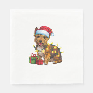 Serviette En Papier Feu de Noël Feu de Noël Feu de Père Noël Feu de Te
