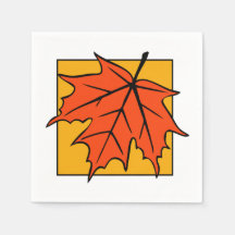 Feuille de Maple d'Automne Orange