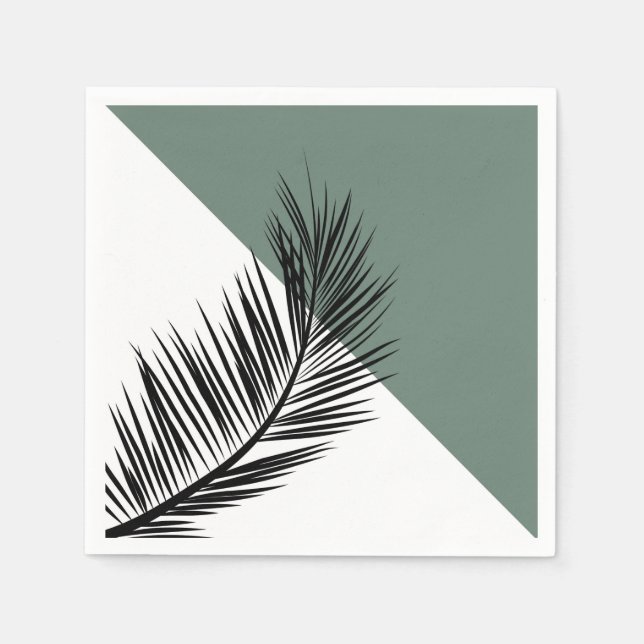 Serviette En Papier Feuille de palme (Devant)