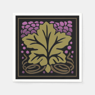 Serviette En Papier Feuille de raisin et papier de raisin de l'artisan