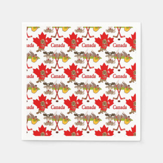Serviette En Papier Feuille d'érable canadienne