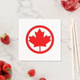 Serviette En Papier Feuille d'érable du Canada