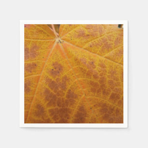 Serviette En Papier Feuille d'érable jaune Automne Abstraite Nature