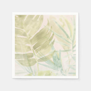 Serviette En Papier Feuille tropical amorti