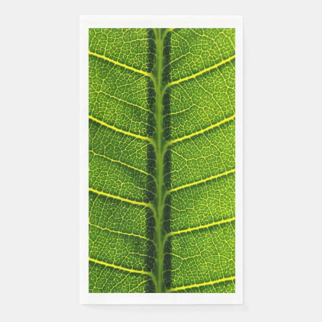 Serviette En Papier Feuille verte (Devant)