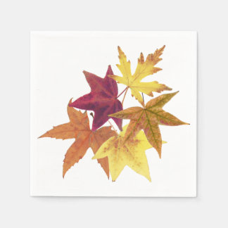 Serviette En Papier Feuilles automnales papier serviettes